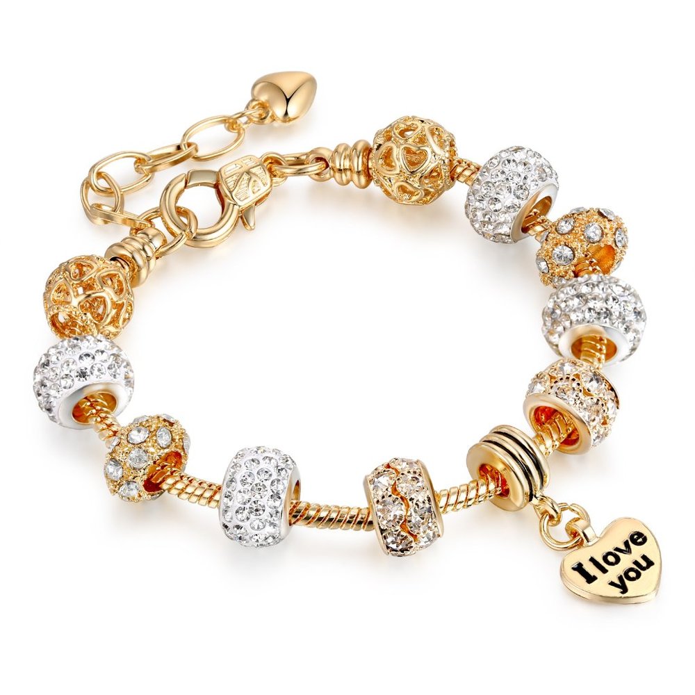3/$35 💗 Rose Gold Bracelet with Charms Surprise